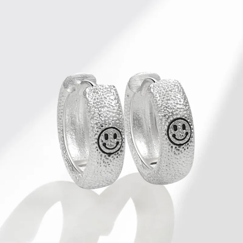 Versatile Smiley Face Earrings-2