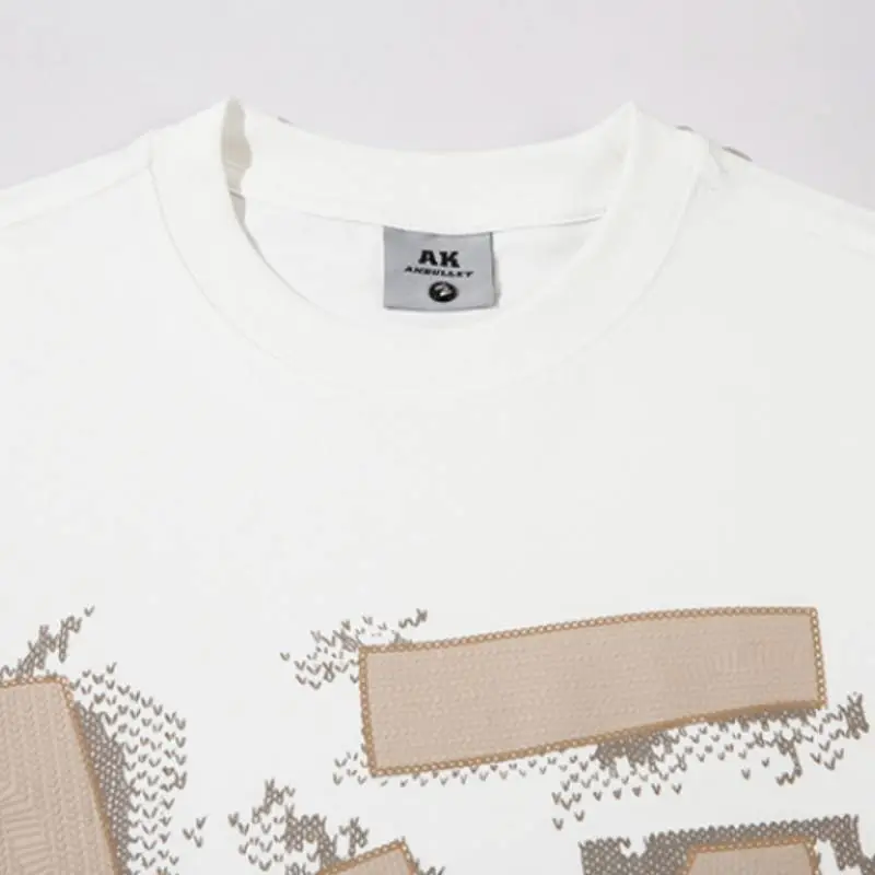 Loose Street Fashion Printed T Shirt-4