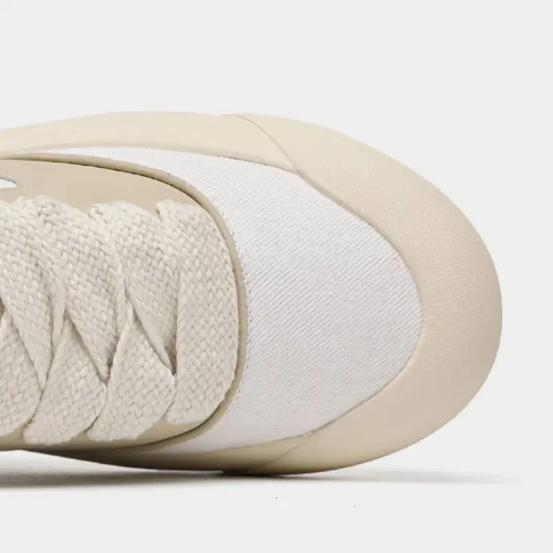 Thick Sole Round Head Color Matching Casual Shoes-5