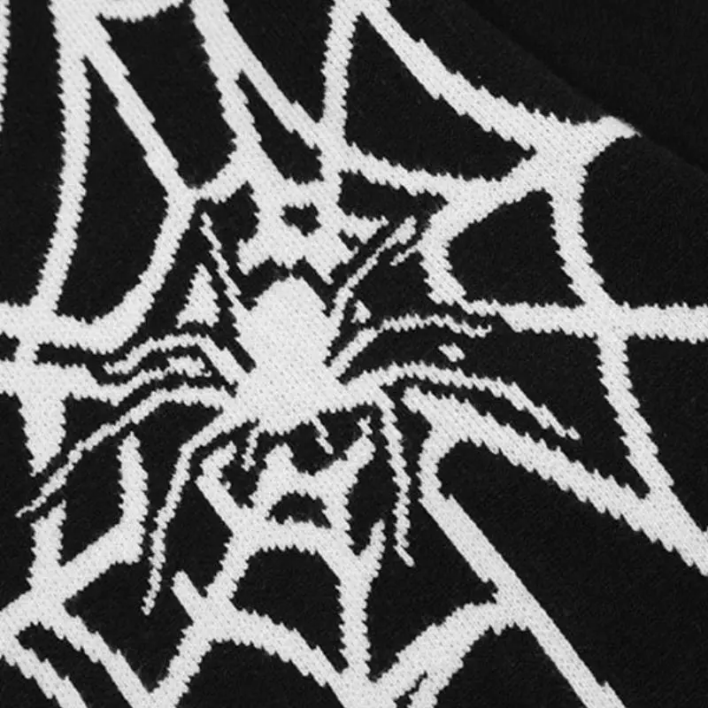 Spider Jacquard Crewneck Sweater-4