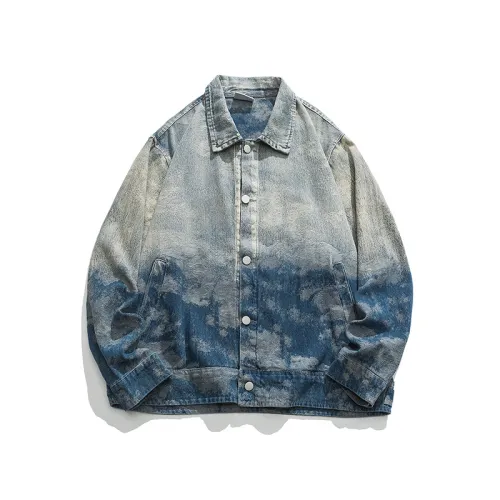 Water Washed Gradient Denim Jacket