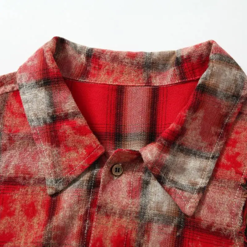 Leopard Print Stitching Long Sleeved Shirt-7