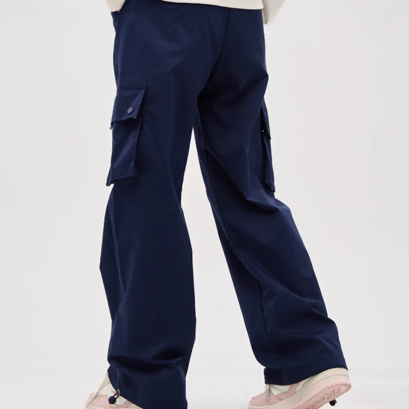 Retro Simple Loose Cargo Pants-1