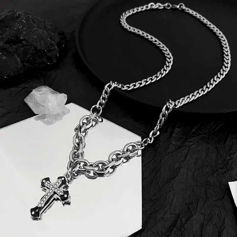 Equator Cross Necklace-4