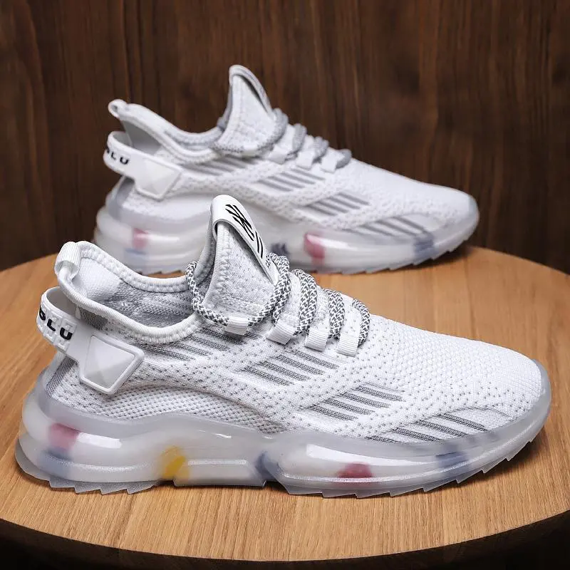 Breathable Mesh Rainbow Running Shoes-3