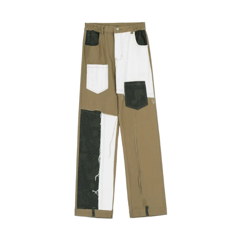 Rock Street Hipster Cotton Straight Pants - POIZON