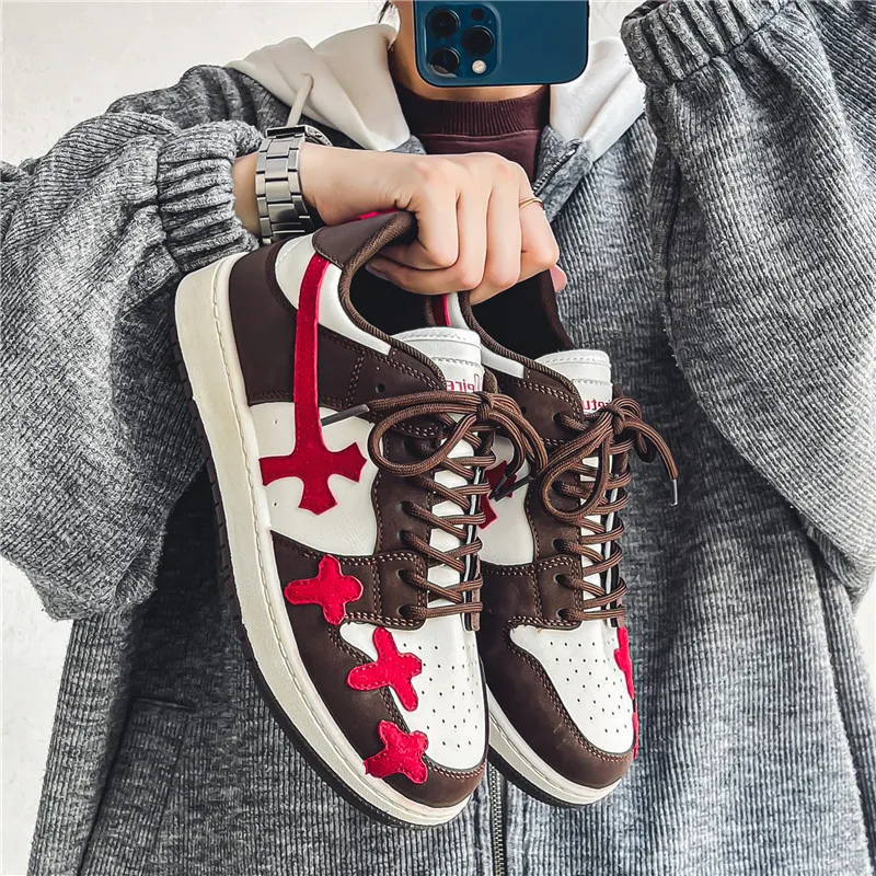 Ins Trendy Original Cross Retro Platform Low top Casual Sneakers-1