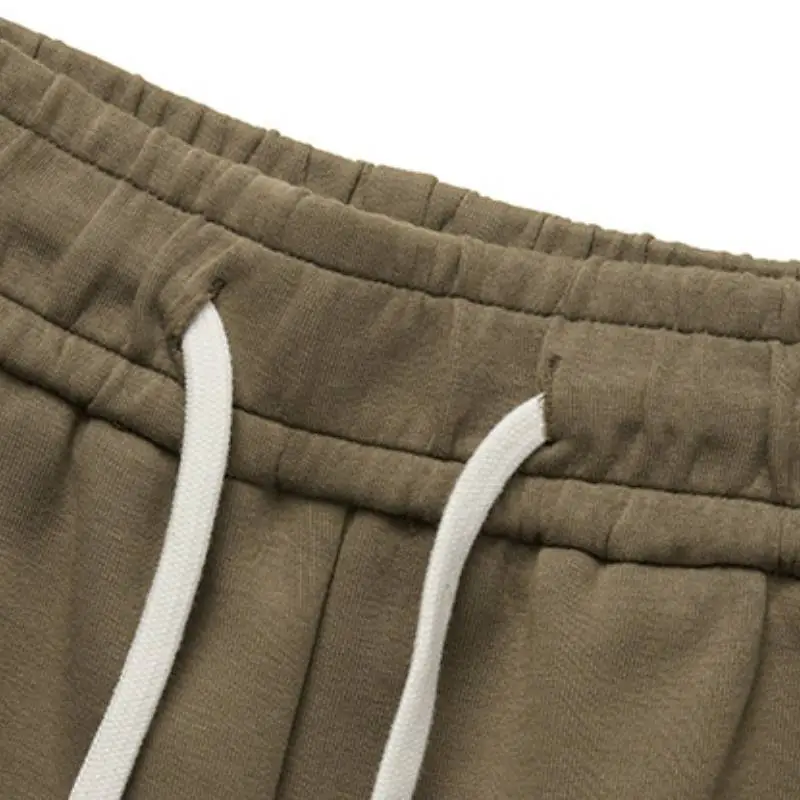 Loose Straight Stitching Striped Pants-8