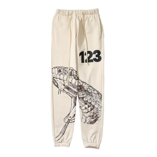 Sketch Viper Washed Old Vintage Embroidered Loose Casual Trousers