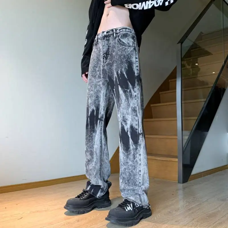 Gradient Slim Flared Pants-4