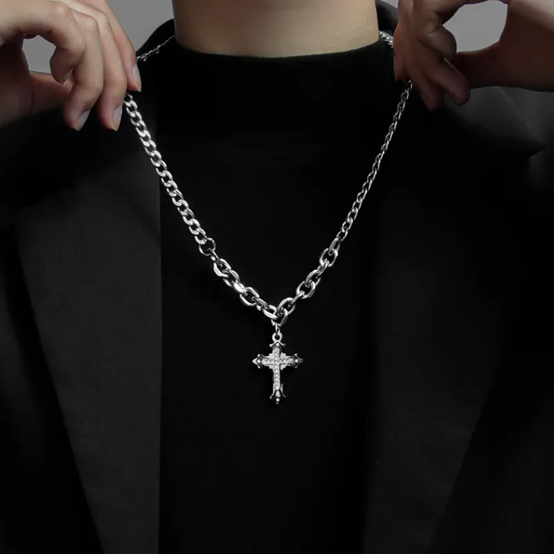Equator Cross Necklace-2