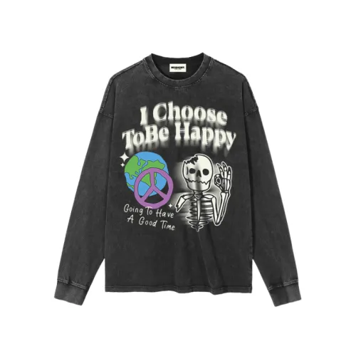 Phantom Skull Printed Long-sleeved T-shirt