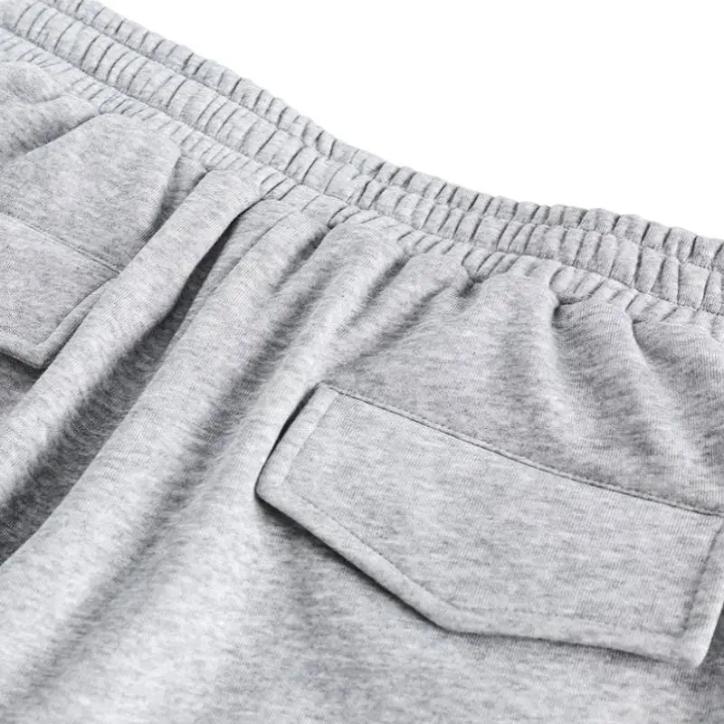 Multi Pocket Casual Drawstring Elastomer Pants-2