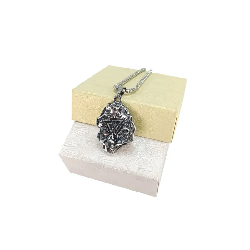 Viking Meteorite Pattern Irregular Necklace-2