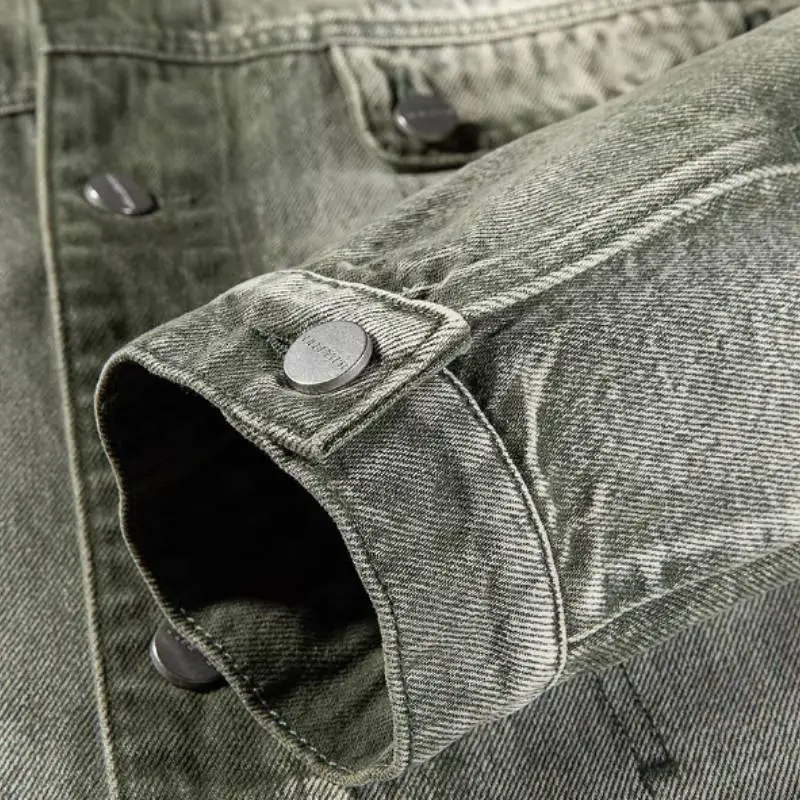 LILBETTER Vintage Washed Denim Jacket-4