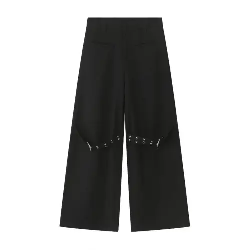 New Arrival Loose Wide Leg Hip-Hop Metal Decorated Casual Pants