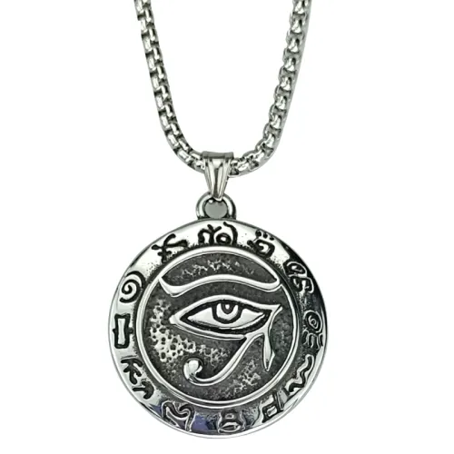 Eye Of Horus Stainless Steel Trendy Fashion Necklace