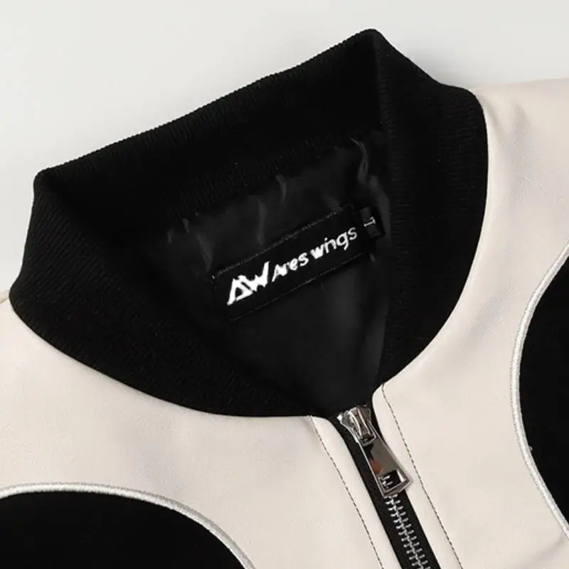 High Street Flame Stitching Design Jacket-5