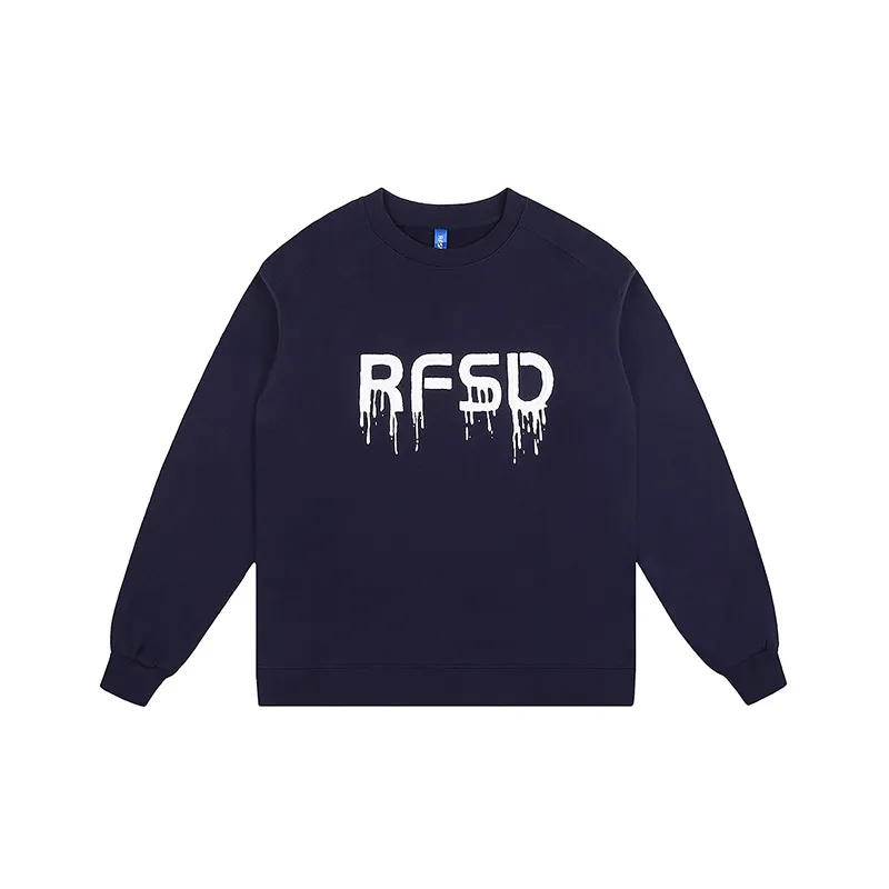 Three dimensional Pulp Letter Printing Crewneck Sweatshirt-1