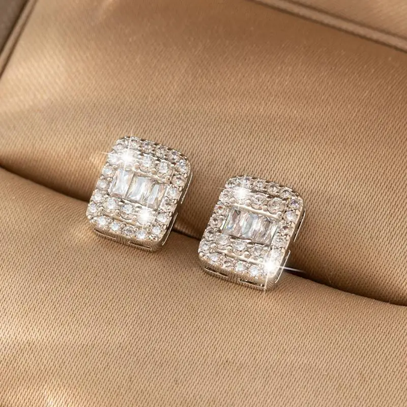 Light Luxury Zircon Earrings-6