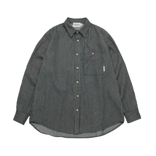 Japanese Vintage Long Sleeve Striped Shirt