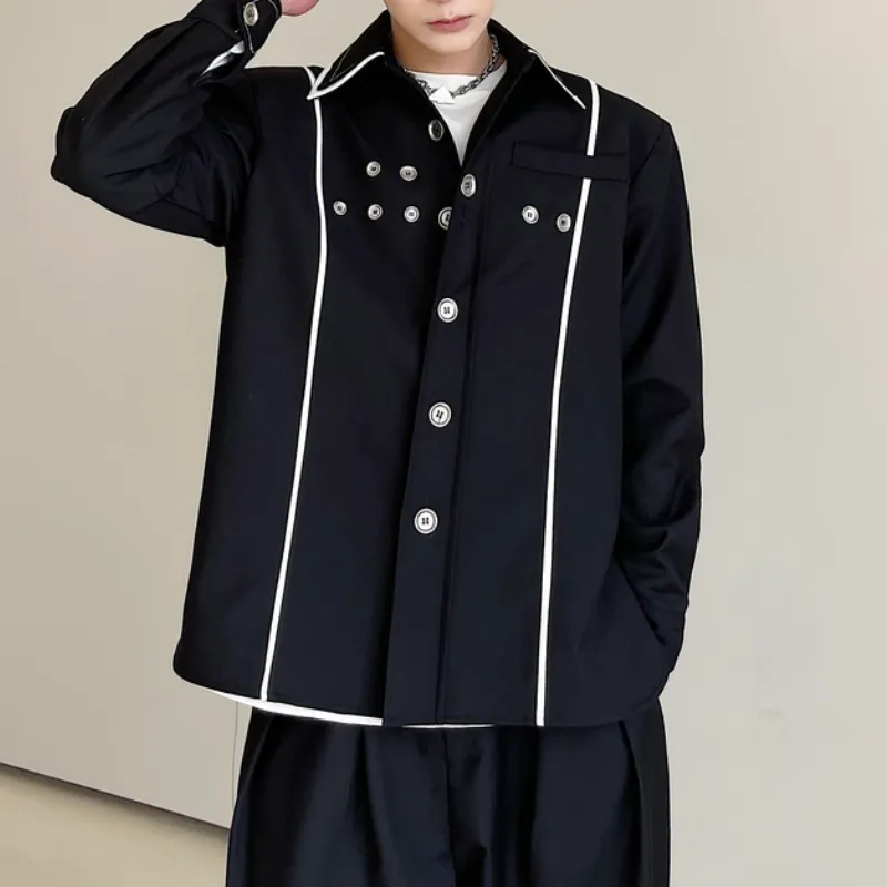 Black and White Contrast Shirt-2
