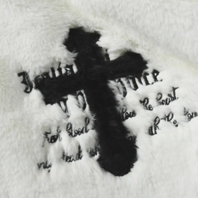 Hip Hop Printed Lambswool Jacket-3