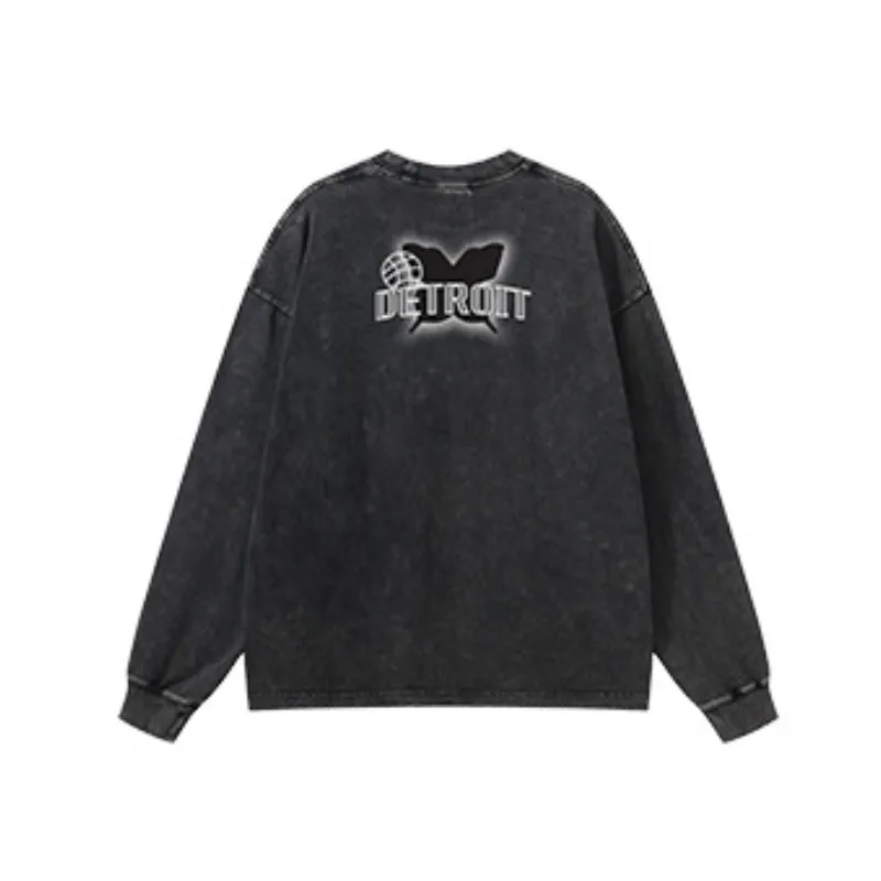 Digital Direct Injection Figure Printed Loose T shirt-1