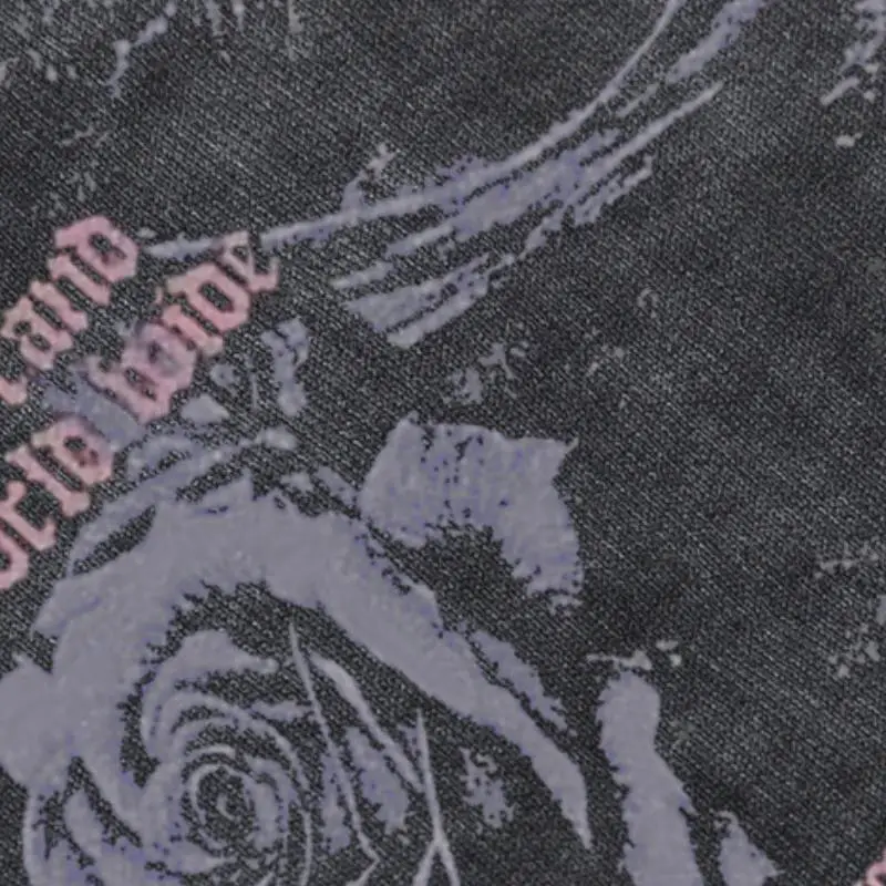 Skull Rose Print Shorts-4