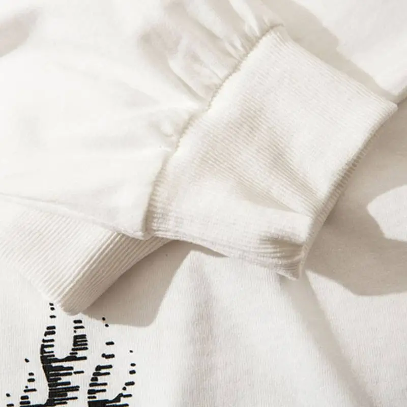 Fashion Loose Straight Long Sleeve T shirt-5