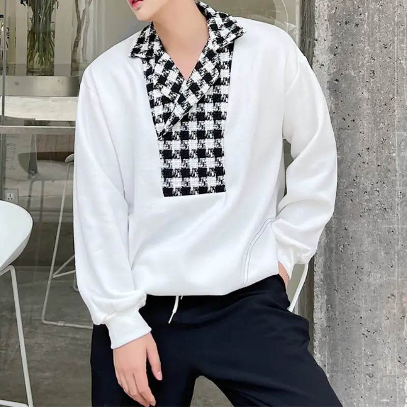 Stitching Suit Long Sleeved Sweater-3