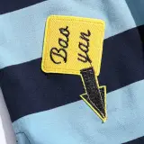 Reverse Weave Omber Applique Hoodie