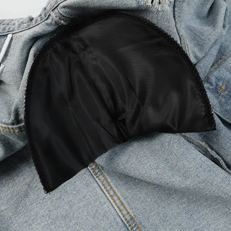 Retro Zipper Denim Jacket-2