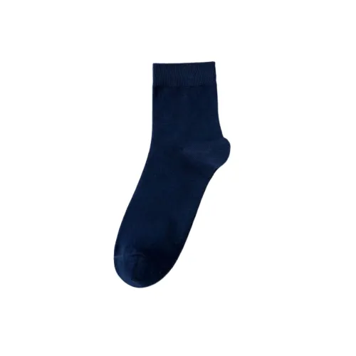 Casual Plain Mid-Calf Sock