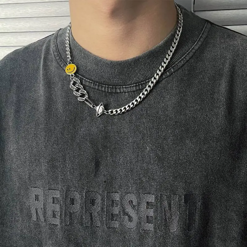 Trendy Smiley Face Necklace-1