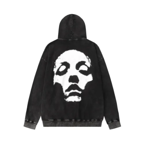 High Street Washed Old Vintage Hiphop Loose Hoodie