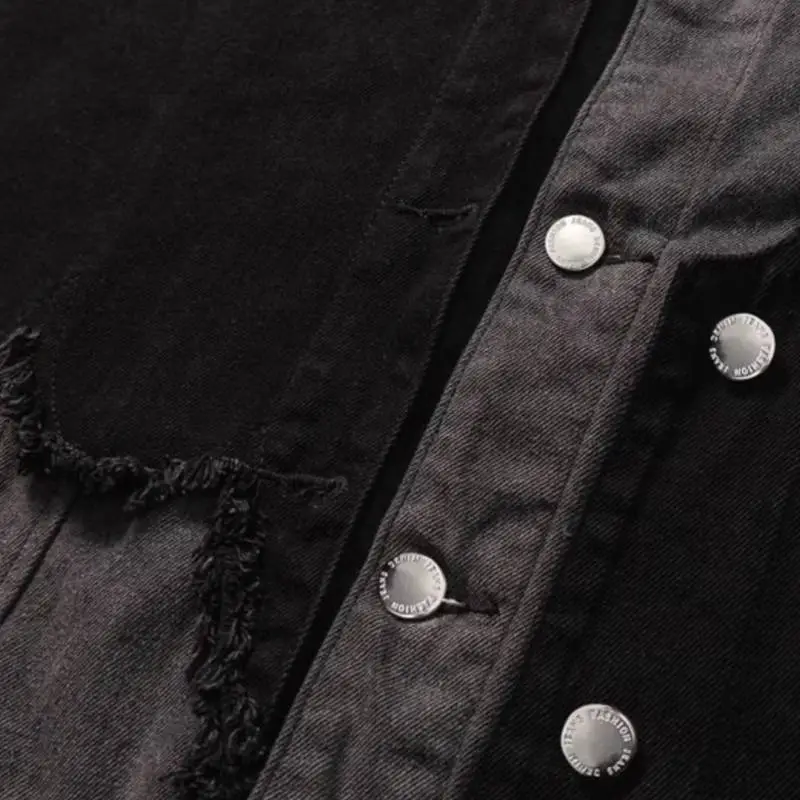Vintage Stitching Denim Jacket-5