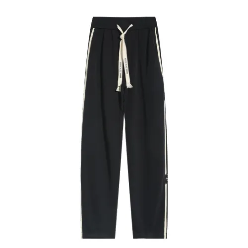 Striped Straight Wide Leg Sports Trousers