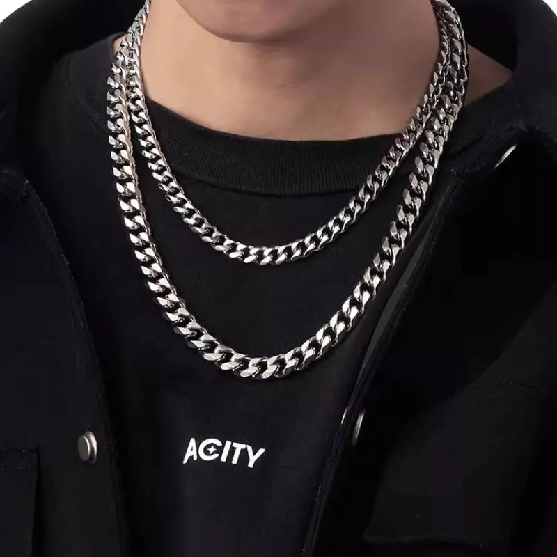 Titanium Steel Collarbone Necklace-4