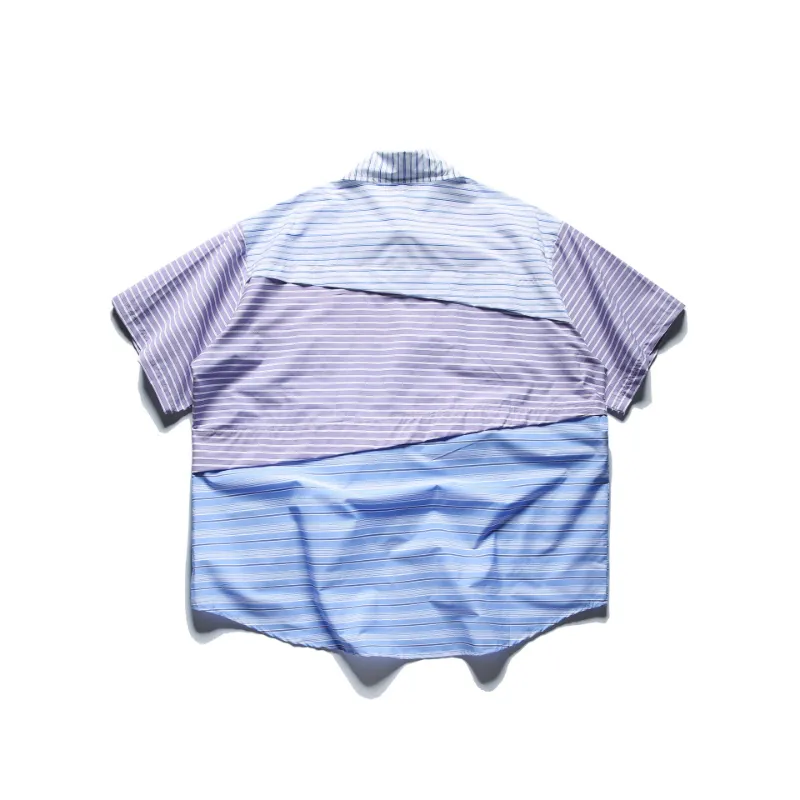 Loose Trendy Striped Shirt-1