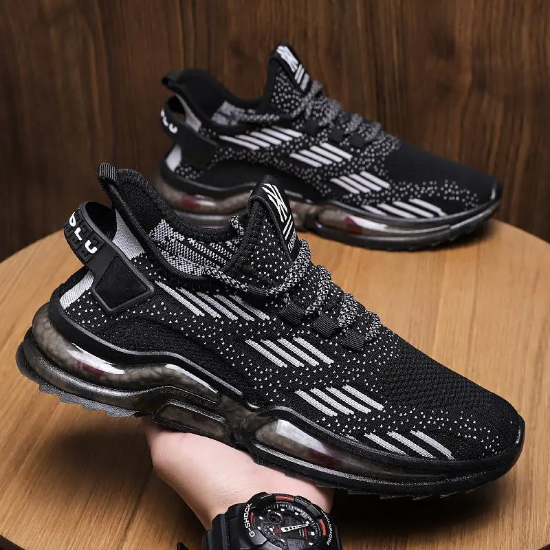 Breathable Mesh Rainbow Running Shoes-14