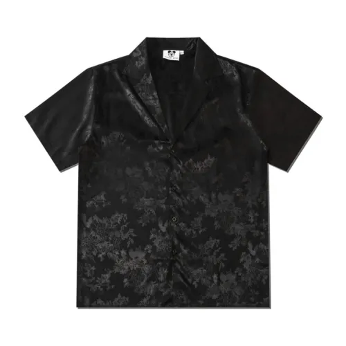 Half Sleeve Flower Pattern Loose Lapel Shirt swag OOTD