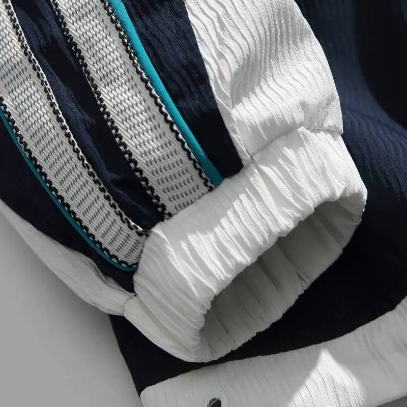 Retro Contrast Color Jacket-5