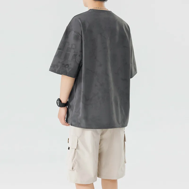Irregular Print T Shirt-8