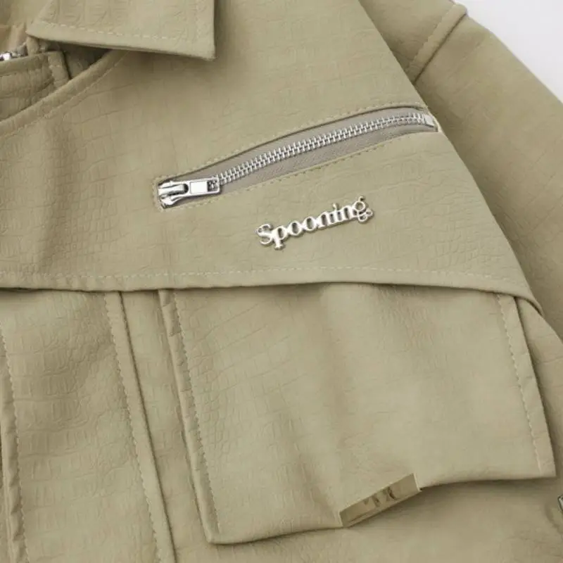 Street Simple Niche Design Sense Loose Laps Flying Suit Casual Jacket-4