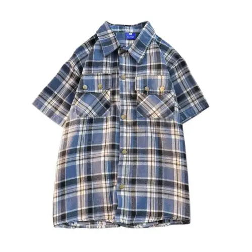 Retro Trendy Plaid Workwear T-Shirt