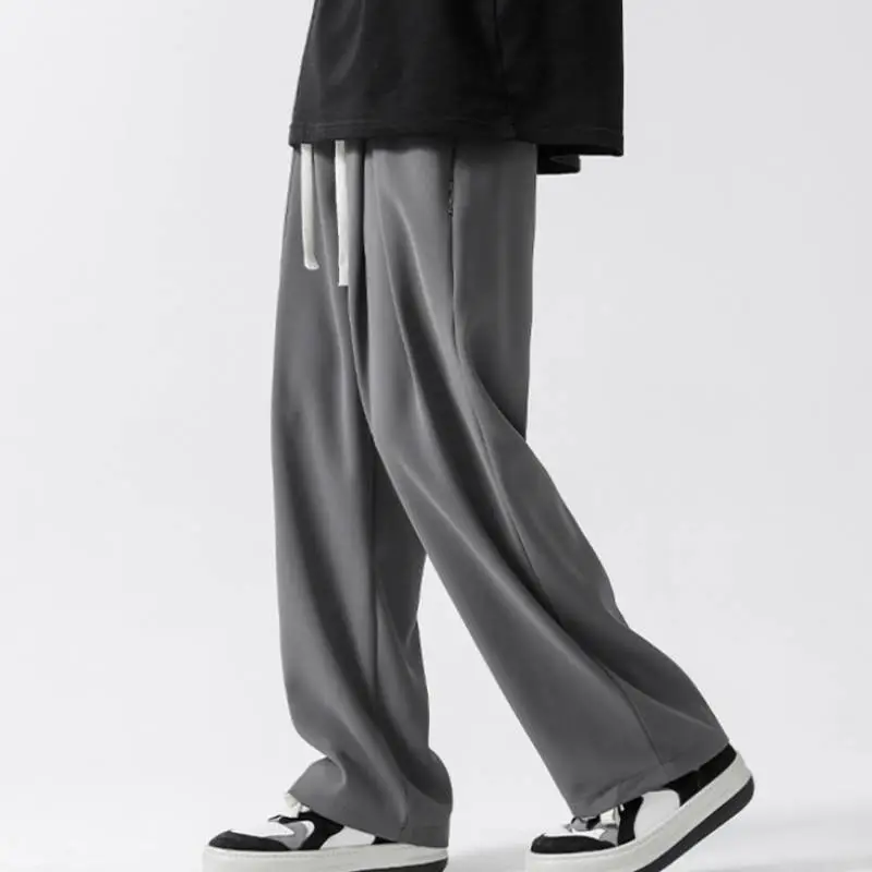 Loose Straight Wide Leg Casual Pants-10