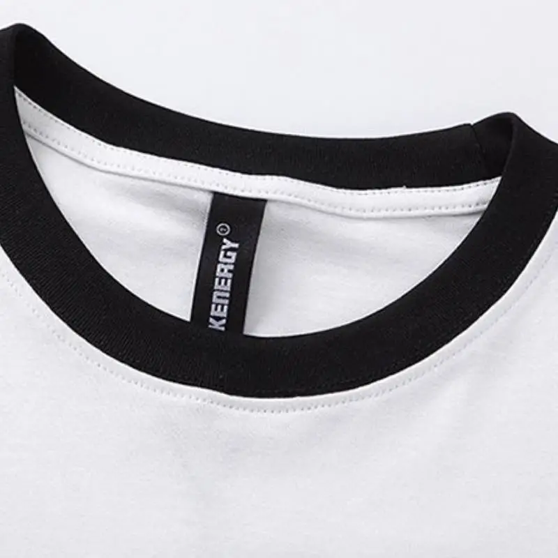 Loose Printed Round Neck T Shirt-5