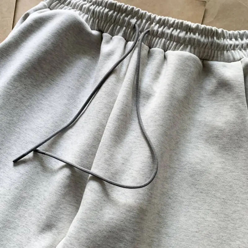 Double sided Solid Color Zipper Pants-7