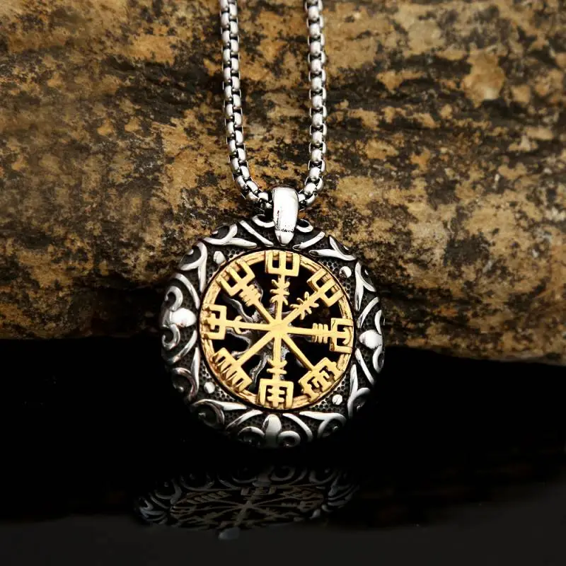 New Titanium Stainless Steel Vintage Pendant Hollow Jewelry-2